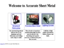Website Snapshot of Accurate Sheet Metal, Inc.