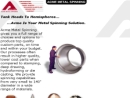 Website Snapshot of Acme Metal Spinning, Inc.