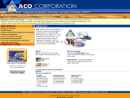 Website Snapshot of ACO Corp.