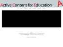 Website Snapshot of Active Content for Education, LLC