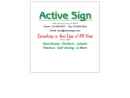 Website Snapshot of Active Sign Inc