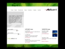 Website Snapshot of Actuant Corp