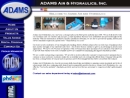 Website Snapshot of Adams Air & Hydraulics, Inc.