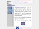 Website Snapshot of Adams Machinery Co.