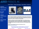 Website Snapshot of Adco Products, Inc.