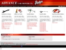 Website Snapshot of Advance Car Mover Co.