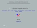 Website Snapshot of ADVANCED GOVERNMENT SERVICES, INC.