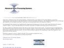 Website Snapshot of Advanced Sonic Processing Systems