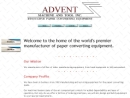 Website Snapshot of Advent Machine & Tool
