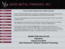 Website Snapshot of Aero Metal Finishing, Inc.
