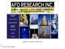 Website Snapshot of AFO RESEARCH INC.