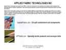 Website Snapshot of Applied Fabric Technologies