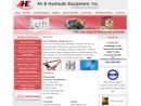 Website Snapshot of Air & Hydraulic Equipment