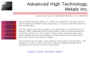 Website Snapshot of ADVANCED HIGH TECHNOLOGY METALS, INC.