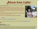Website Snapshot of Aikane Kona Coffee