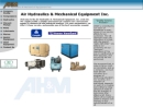 Website Snapshot of AIR HYDRAULICS & MECH EQP INC