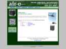 Website Snapshot of Air-O Service