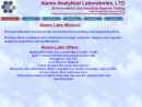 Website Snapshot of ALAMO ANALYTICAL LABORATORIES, LTD