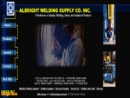 Website Snapshot of ALBRIGHT WELDING SUPPLY CO INC