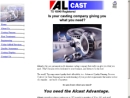Website Snapshot of Alcast Company Permanent Mold Aluminum Foundry