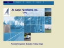 Website Snapshot of All About Pavements, Inc.