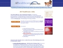 Website Snapshot of AllHealthcareJobs.com
