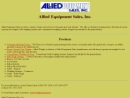 Website Snapshot of Allied Equipment Sales, Inc.