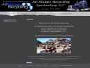 Website Snapshot of ALL METALS RECYCLING LLC