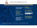 Website Snapshot of Alloy Cast Products, Inc.