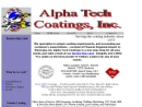 Website Snapshot of Alpha Tech Coatings, Inc.