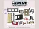 Website Snapshot of Alpine Metal Products