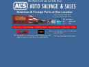 Website Snapshot of Al's Auto Salvage Inc