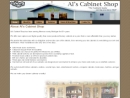 Website Snapshot of Al's Cabinet Shop