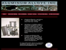 Website Snapshot of Aluminum Alloys