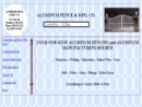 Website Snapshot of ALUMINUM FENCE & MANUFACTURING