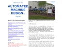 Website Snapshot of Automated Machine Design, Inc.