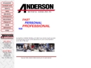 Website Snapshot of ANDERSON MATERIAL HANDLING CO