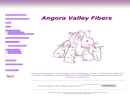 Website Snapshot of Angora Valley Fibers
