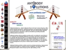 Website Snapshot of ANTIBODY SOLUTIONS