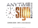 Website Snapshot of Anytime Sign Solutions Inc