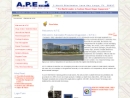Website Snapshot of A. P. E., Inc.