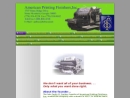 Website Snapshot of American Printing Finishers, Inc.