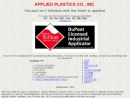 Website Snapshot of Applied Plastics Co.