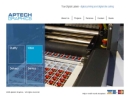 Website Snapshot of Aptech Graphics
