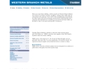 Website Snapshot of Western Branch Metals
