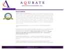 Website Snapshot of AQURATE HEALTH DATA MANAGEMENT INC.