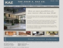 Website Snapshot of The Aram A. Kaz Co.