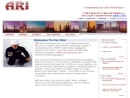 Website Snapshot of ARI Environmental
