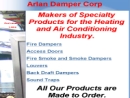 Website Snapshot of Arlan Damper Co.