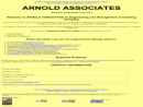 Website Snapshot of Arnold Associates